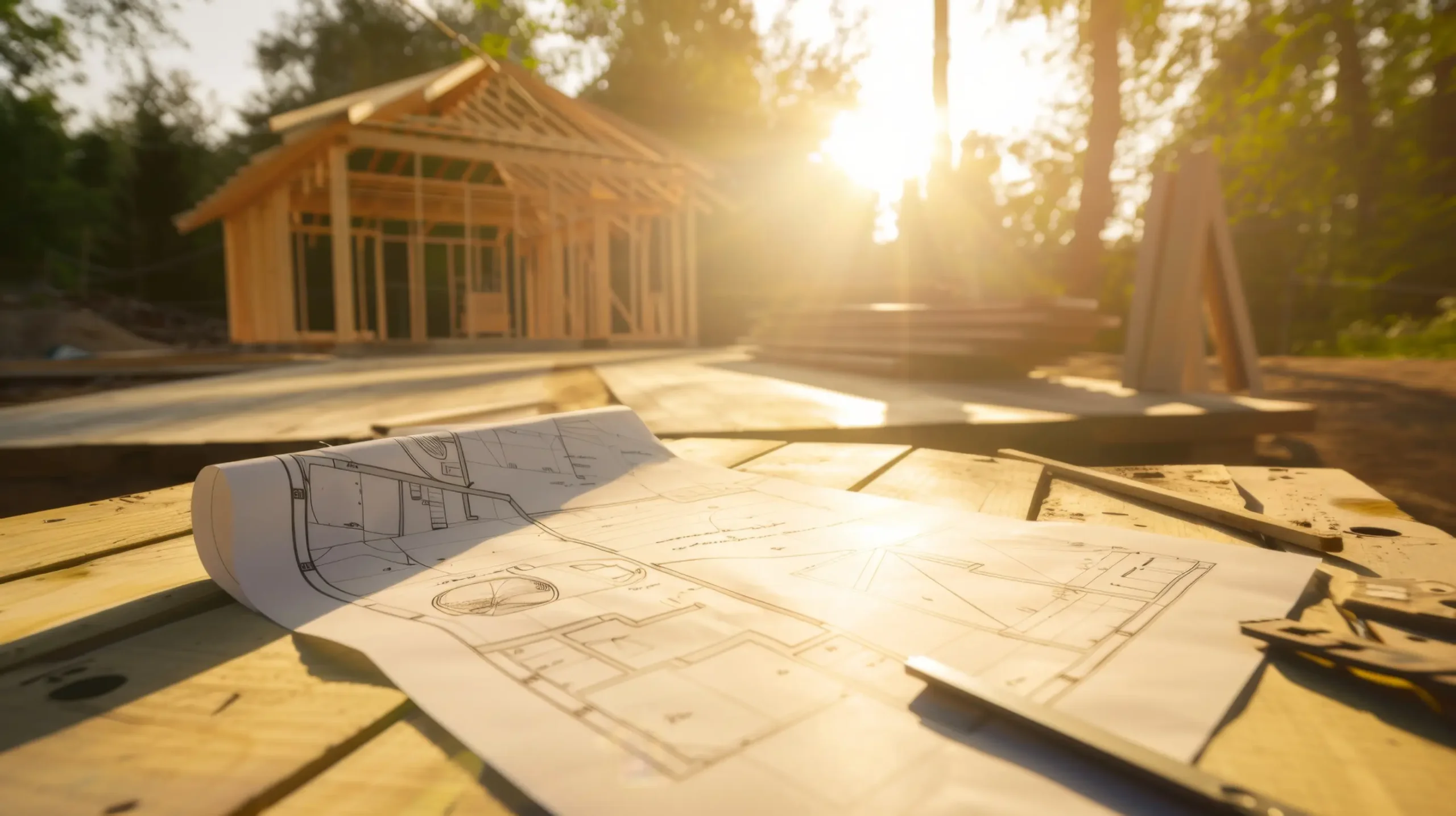 plan tehnic arhitectural casa din lemn